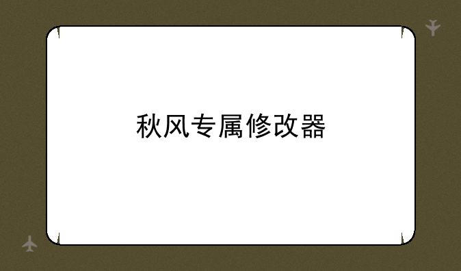 秋风专属修改器