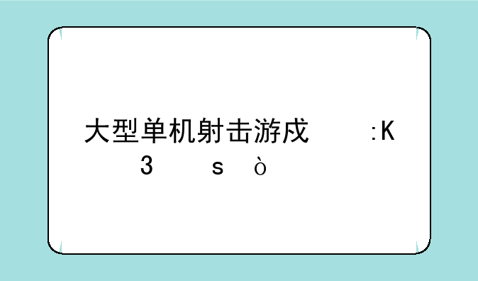 大型单机射击游戏排行榜？